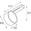 SLV 1010224 KALU 2.0 Spot für 1-Phasen Stromschiene 2700K weiß 36°