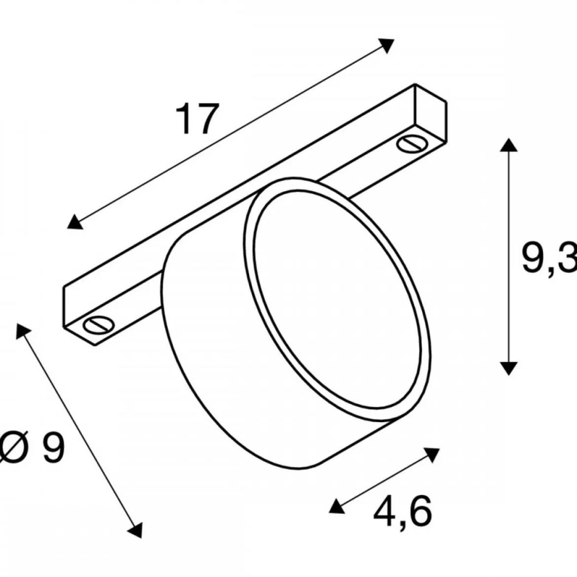 SLV 1010252 KALU 2.0 Spot 48V Stromschiene 2700K schwarz 36° DALI 2