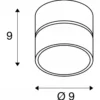 SLV 1010260 KALU 2.0 Wand-und Deckenaufbauleuchte 2700K weiß dimmbar