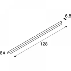 SLV Leuchte 1002240 ARLINA 130 WL  Wandaufbauleuchte aluminium 3000K 128cm