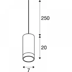 SLV Leuchte 1002937 ASTINA QPAR51 Indoor Pendelleuchte weiß