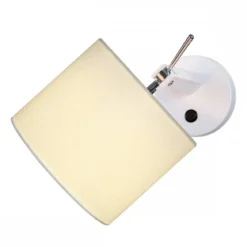 SLV Leuchte 1003035 FENDA E27 Indoor Wandaufbauleuchte weiß ohne Schirm