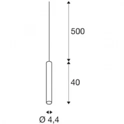 SLV Leuchte 1002562 FITU PD E27 Indoor Pendelleuchte weiß 5m Kabel