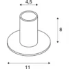 SLV Leuchte 1001677 FITU TL Indoor Tischleuchte weiss E27 max. 10W