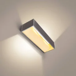 SLV Leuchte 1002843 LOGS IN L Indoor LED Wandaufbauleuchte Alu 3000K TRIAC dimmbar