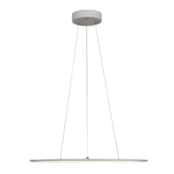 SLV Leuchte 1003047 PANEL 60 DALI Indoor LED Pendelleuchten rund grau 4000K