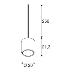 SLV Leuchte 1003005 PANTILO 20 Indoor Pendelleuchte E27 kupfer