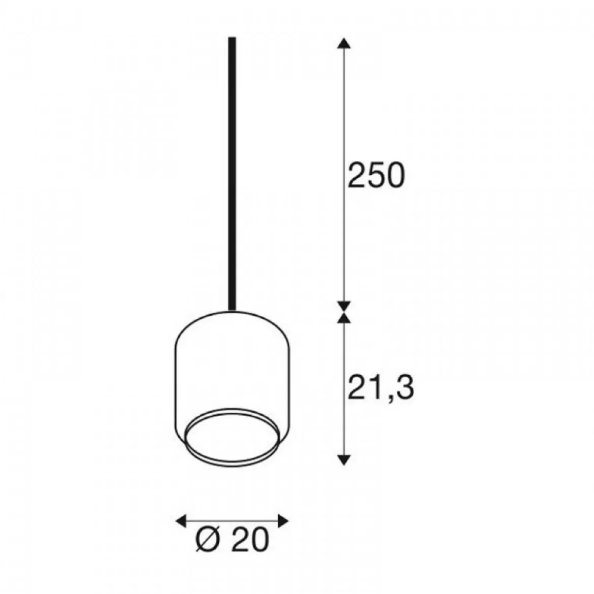 SLV Leuchte 1003005 PANTILO 20 Indoor Pendelleuchte E27 kupfer