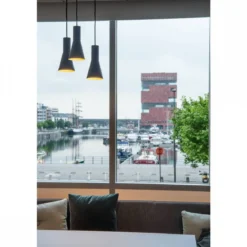SLV Leuchte 1002951 PHELIA 130 E27 Indoor Pendelleuchte schwarz gold
