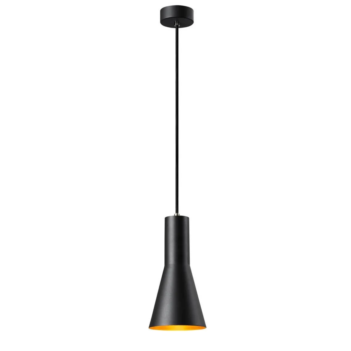 SLV Leuchte 1002951 PHELIA 130 E27 Indoor Pendelleuchte schwarz gold