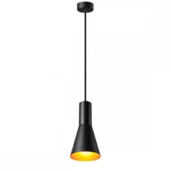SLV Leuchte 1002951 PHELIA 130 E27 Indoor Pendelleuchte schwarz gold