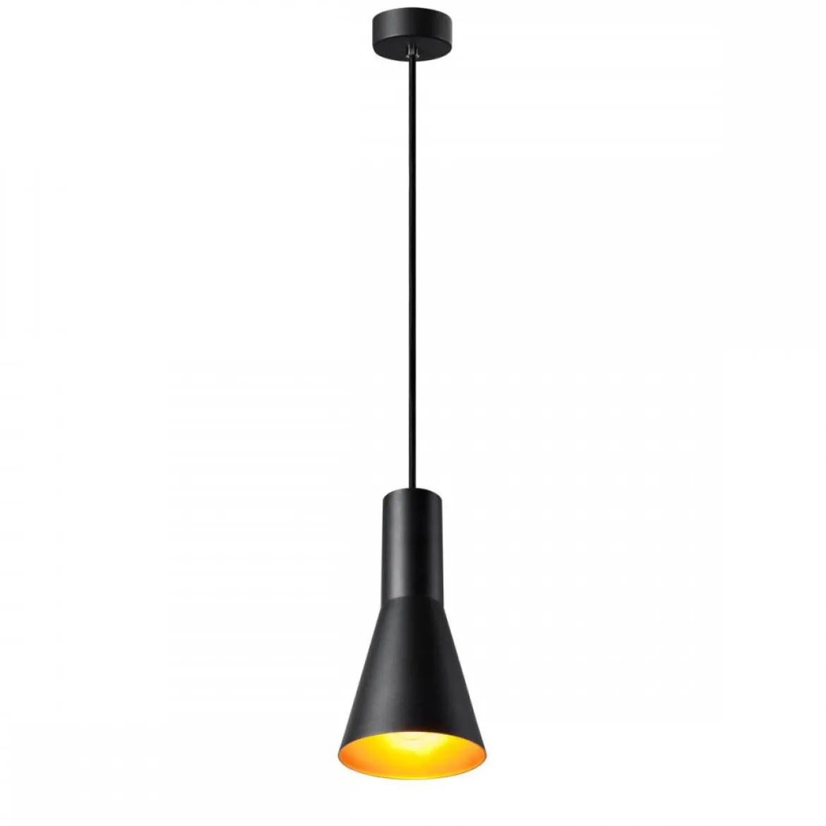 SLV Leuchte 1002951 PHELIA 130 E27 Indoor Pendelleuchte schwarz gold