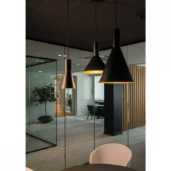 SLV Leuchte 1002951 PHELIA 130 E27 Indoor Pendelleuchte schwarz gold