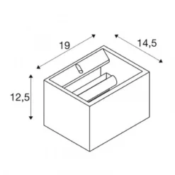 SLV Leuchte 1002238 PLASTRA QT-DE12 WL Indoor Wandleuchte weiß