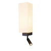 SLV Leuchte 1003428 QUADRASS SPOT Indoor Wandaufbauleuchte mit LED Spot und E27 Fassung schwarz