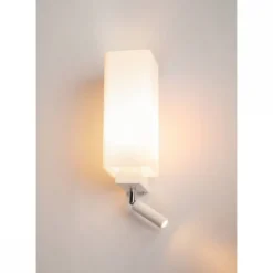 SLV Leuchte 1003429 QUADRASS SPOT Indoor Wandaufbauleuchte mit LED Spot und E27 Fassung weiß
