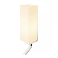 SLV Leuchte 1003429 QUADRASS SPOT Indoor Wandaufbauleuchte mit LED Spot und E27 Fassung weiß