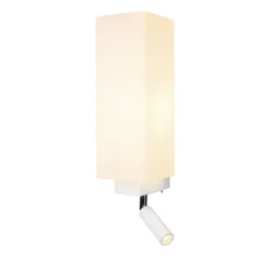 SLV Leuchte 1003429 QUADRASS SPOT Indoor Wandaufbauleuchte mit LED Spot und E27 Fassung weiß