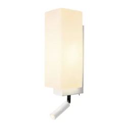 SLV Leuchte 1003429 QUADRASS SPOT Indoor Wandaufbauleuchte mit LED Spot und E27 Fassung weiß