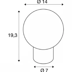 SLV 1007366 LITTLE SUN Tischleuchte G9 kupfer
