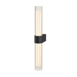 SLV 1007618 LYGANT double Wandaufbauleuchte 3000K schwarz IP44