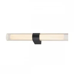 SLV 1007618 LYGANT double Wandaufbauleuchte 3000K schwarz IP44