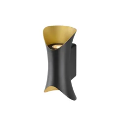 SLV 1007807 MODELA Wandleuchte up&down 2700K PHASE schwarz gold IP65
