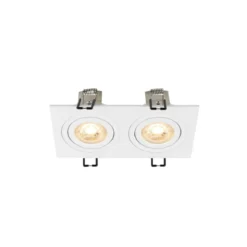 SLV 1008509 NEW TRIA® 155 Deckeneinbauleuchte Eckig GU10 zweiflammig weiß