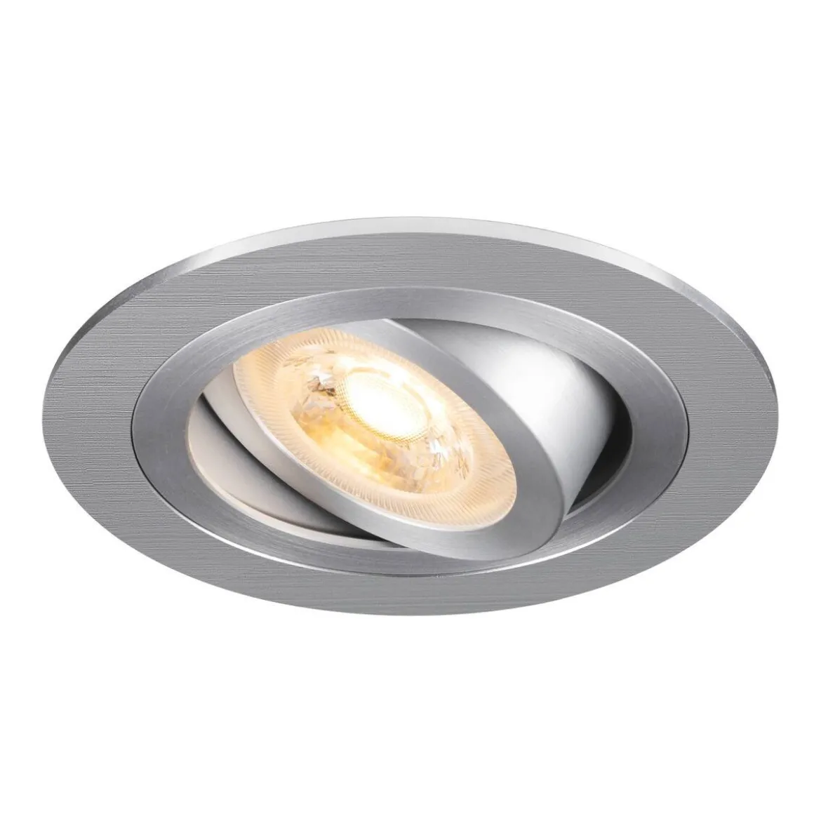 SLV 1007376 NEW TRIA® 75 Deckeneinbauleuchte rund max. 10W GU10 aluminium
