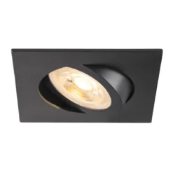 SLV 1007372 NEW TRIA® 68 Deckeneinbauleuchte quadratisch max. 10W GU10 schwarz