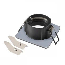 SLV 1007347 NEW TRIA® 68 Deckeneinbauring quadratisch 82x82mm schwarz IP65