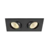 SLV 1008007 NEW TRIA® 155 Deckeneinbauring 2-flammig IP20 schwarz