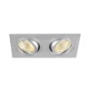 SLV 1008009 NEW TRIA® 155 Deckeneinbauring 2-flammig IP20 aluminium