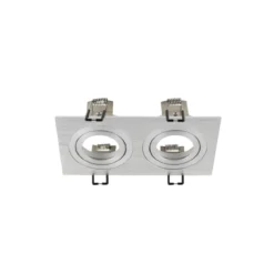 SLV 1008009 NEW TRIA® 155 Deckeneinbauring 2-flammig IP20 aluminium