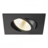SLV 1007329 NEW TRIA® 68 Deckeneinbauring quadratisch 82x82mm schwarz IP20