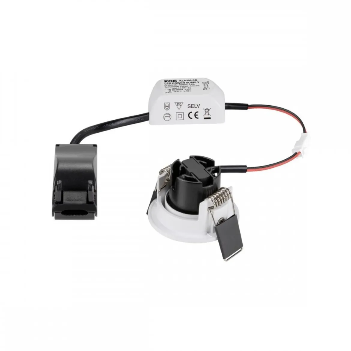 SLV 1009002 NEW TRIA® 45 LED Einbauleuchte rund 2700K weiß IP44