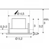 SLV 1009003 NEW TRIA® 45 LED Einbauleuchte rund 2700K schwarz IP44