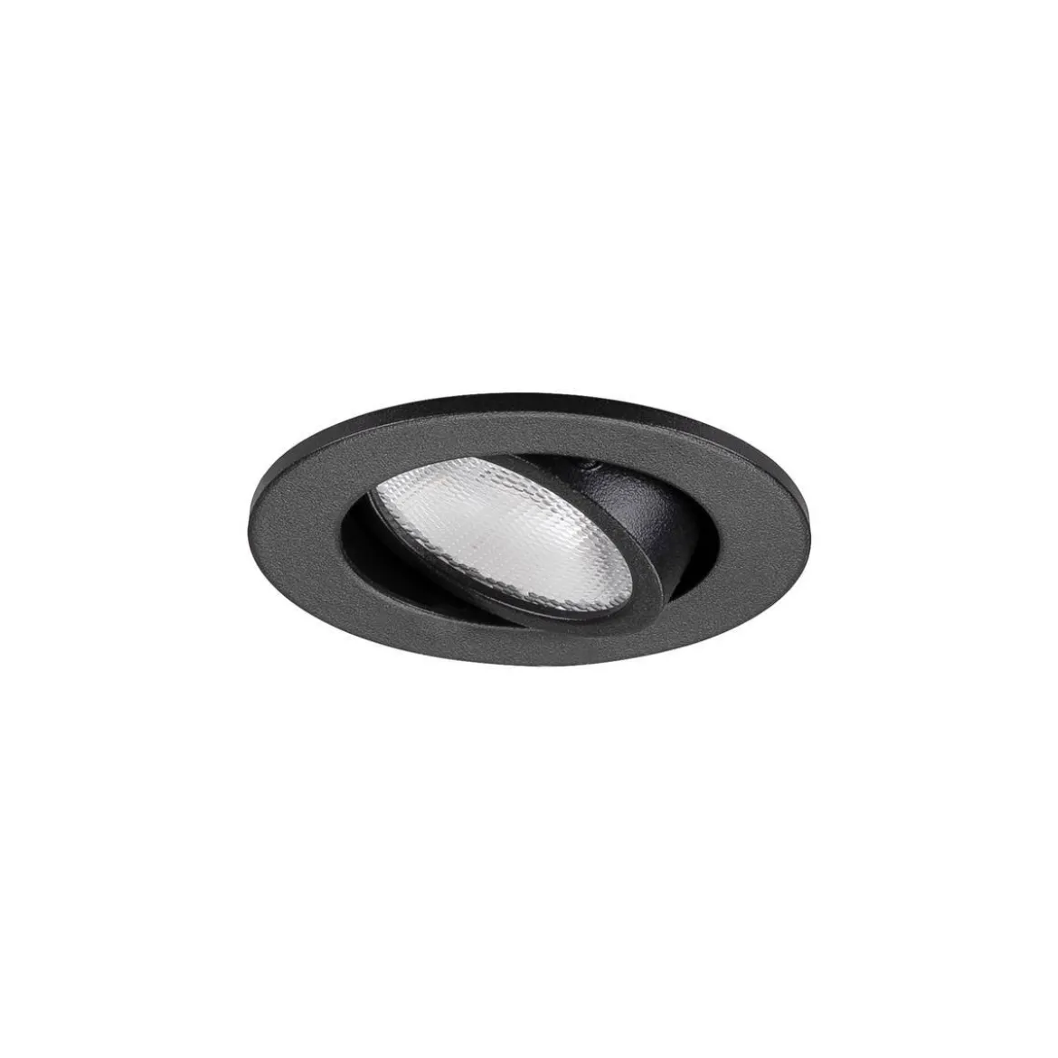 SLV 1009005 NEW TRIA® 45 LED Einbauleuchte rund 3000K schwarz IP44