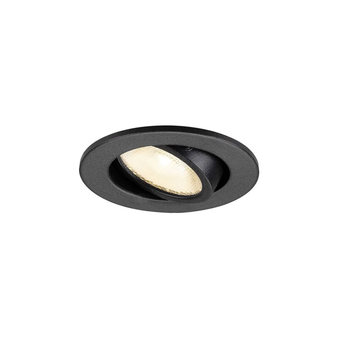 SLV 1009005 NEW TRIA® 45 LED Einbauleuchte rund 3000K schwarz IP44