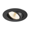 SLV 1007434 NEW TRIA® UNIVERSAL 68 Deckeneinbauleuchte CCT Switch 38° rund schwarz