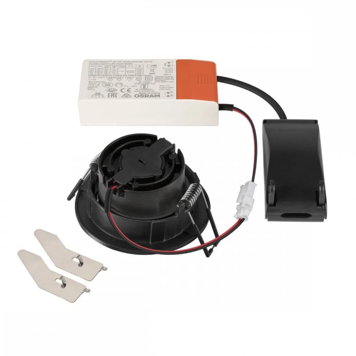 SLV 1007434 NEW TRIA® UNIVERSAL 68 Deckeneinbauleuchte CCT Switch 38° rund schwarz