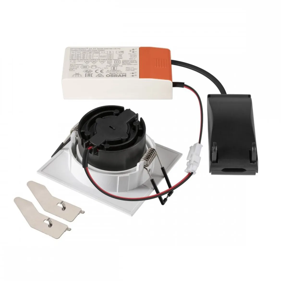 SLV 1007437 NEW TRIA® UNIVERSAL 68 Deckeneinbauleuchte CCT Switch 38° quadratisch weiß