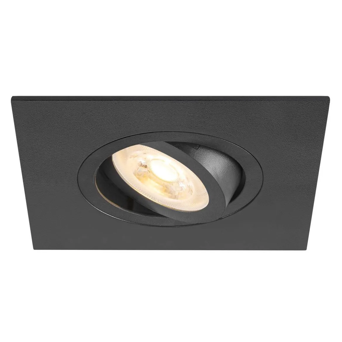SLV 1007628 NEW TRIA® 75 XL Deckeneinbauleuchte quadratisch max. 10W GU10 schwarz