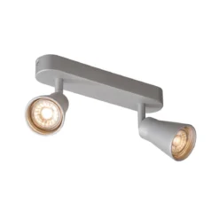 SLV No. 1000891 AVO CW Double Indoor Wand- und Deckenaufbauleuchte QPAR51 silber