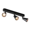 SLV No. 1000892 AVO CW Triple Indoor Wand- und Deckenaufbauleuchte QPAR51 schwarz