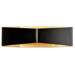 SLV No. 151740 BIG CARISO LED Wandleuchte 4 schwarz messing 2x 9W LED 2700K dimmbar