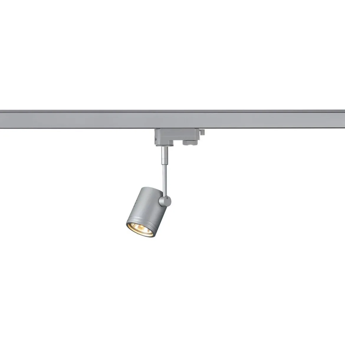 SLV No. 152242 BIMA 1 Leuchtenkopf silbergrau GU10 max. 50W inklusive 3Phasen-Adapter