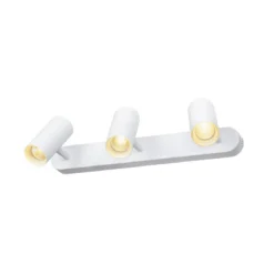 SLV 1008717 NOBLO® Wandlampe oder Deckenlampe triple rund 2700K 19W PHASE 32° weiß