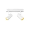 SLV 1008716 NOBLO® Wandlampe oder Deckenlampe double rund 2700K PHASE 32° weiß