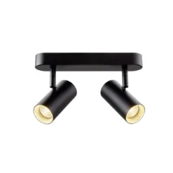 SLV 1008719 NOBLO® Wandlampe oder Deckenlampe double rund 2700K PHASE 32° schwarz
